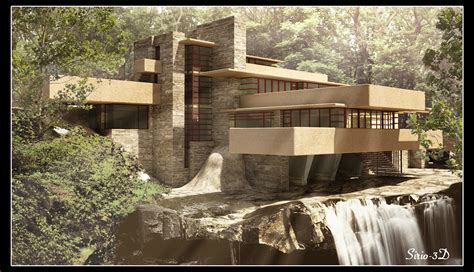 Frank Lloyd Wright Falling Water 3d Model By Stacked