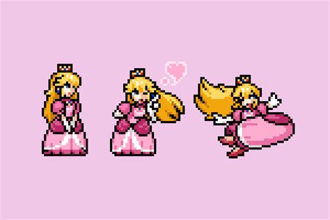 Inugou On Twitter Some More Princess Peach Sprites