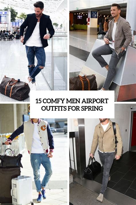 15 Comfy Men Airport Outfits For Spring Styleoholic