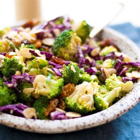 Delicious Broccoli Salad With Creamy Cashew Dressing Easy Quick