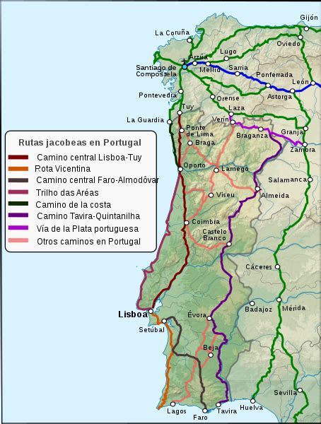 El Camino Portugués Itinerarios Etapas Distancias Fundación Jacobea