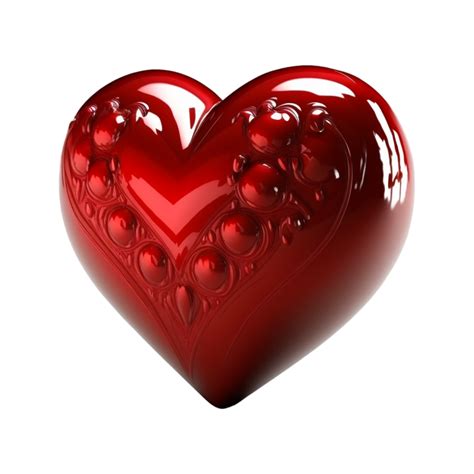 Valentines Day 3d Stereo Love Red Heart 22532246 Png