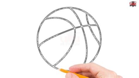 How To Draw A Basketball Step By Step Easy For Beginnerskids Simple