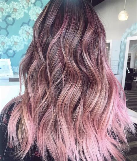 Pink Balayage Pink Hair Dyed Hair Inspiration Cool Hair Color