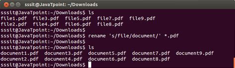 How To Rename File And Directory In Linux Javatpoint