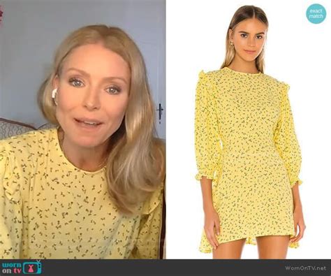 Kellys Yellow Floral Dress On Live With Kelly And Ryan Yellow Floral