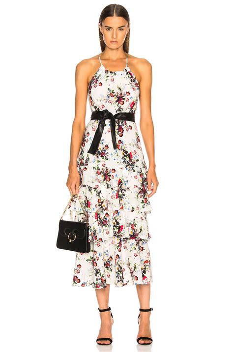 Marissa Webb Synthetic Everleigh Print Dress In White Lyst