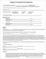 Storage Rental Agreement Form Images