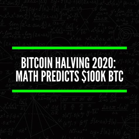 Block reward which starts at 50 and halves continually every halving event until it reaches 0 (approximately by year 2140). Bitcoin Halving 2020: The Math Predicts A Rally To $100k ...