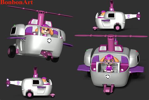 Skye Helicopter Paw Patrol 3d Print Model By Bon Bon Art