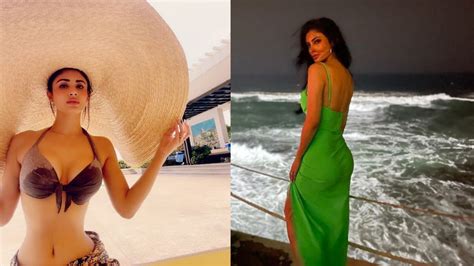 Mouni Roy Looks Like A Mermaid Flaunts Curvaceous Bod From ‘workaction