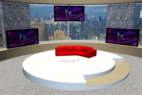 Daytime Tv Talk Show Set Environment Fbx Format 3d Environmposerworld