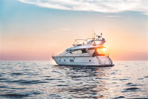 Luxury Yacht Sunset Stock Photos Pictures And Royalty Free Images Istock