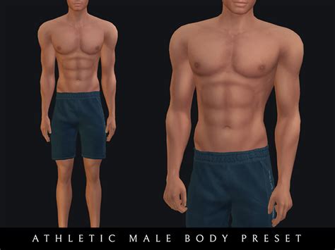 Athletic Male Body Preset The Sims Catalog