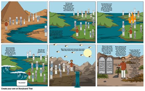 The Story Of Moses Storyboard By Bc E