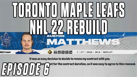 1 Since 67 Episode 6 Toronto Maple Leafs Nhl 22 Rebuild Sdpn Live