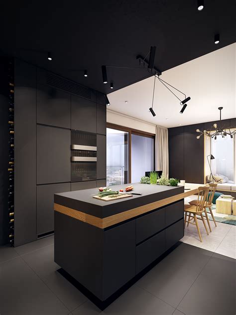 In the kitchen, the grey color will give your kitchen cleaner look. U.S.S. Home // Kraków on Behance | Moderne küche ...