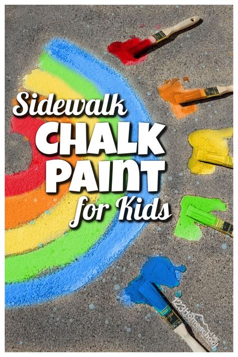 Easy Vibrant Sidewalk Chalk Paint For Kids In 2021 Preschool Crafts