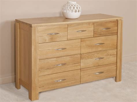 Galway Natural Solid Oak 9 Drawer Chest Oak Furniture Land Oak Furniture Land Furniture