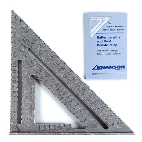 Swanson 25cm Metric Speed Roofing Rafter Angle Square With Blue