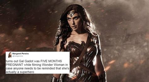 Twitterati Applaud Wonder Woman Gal Gadot For Shooting When 5 Months Pregnant Trending News