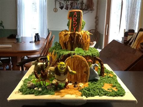 Shrek Cake For My Granddaughters 1st Birthday Shrek Cake Baby Boy