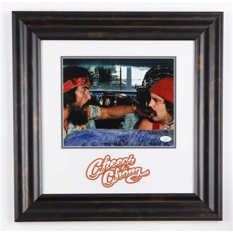Tommy Chong And Cheech Marin Signed Cheech And Chongs Next Movie 18x18 Custom Framed Photo
