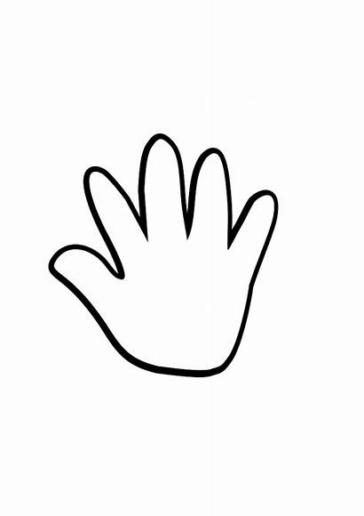 Handprint Child Hand Clipart Clip Printable Template