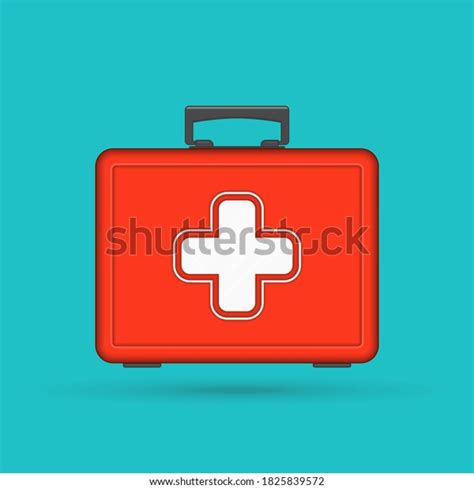 Red First Aid Kit Box Medical Stock Illustration 1825839572 Shutterstock