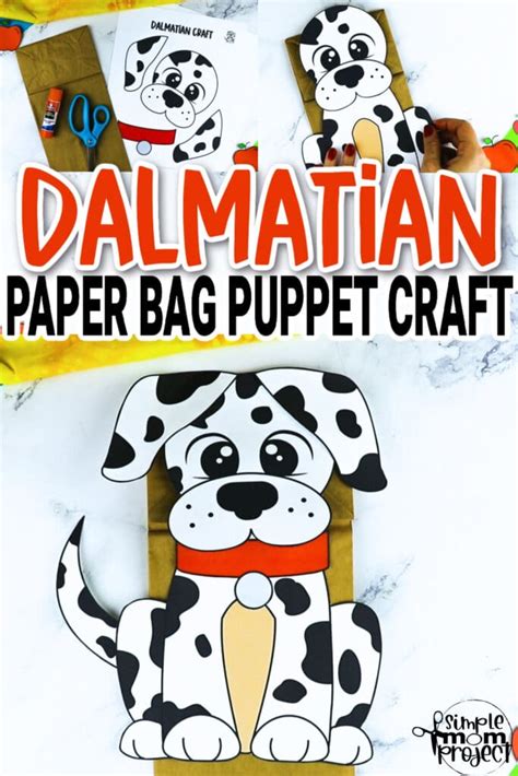 Printable Dog Paper Bag Puppet Template Simple Mom Project