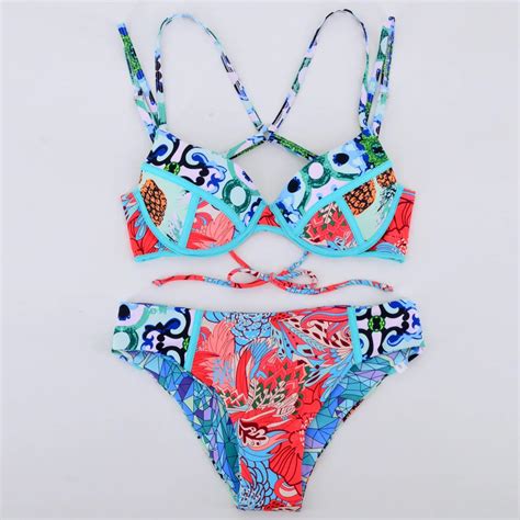 Womail Swimsuit Separate 2019 Summer Bikini Womens Print Swimwear Sexy Swimwear Swimsuit