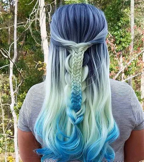 21 best ombré hair color and hairstyle ideas of all time. 20 Beautiful Styling Ideas For Blue Ombre Hair