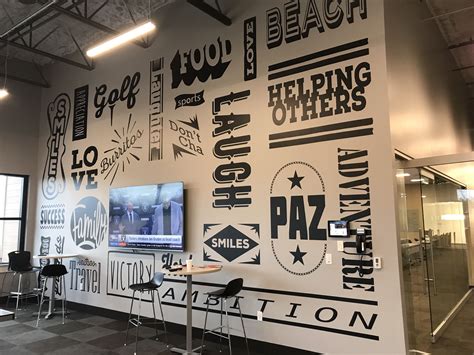 Creative Wall Graphics Experiential Signage Office Decor Gohighnote