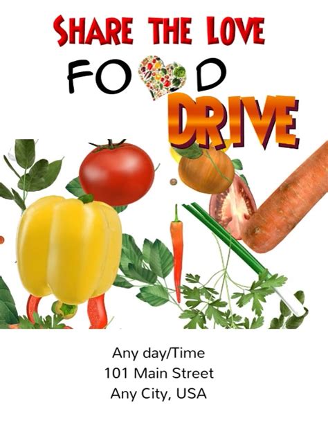 940 food drive customizable design templates postermywall. Food Drive Template | PosterMyWall