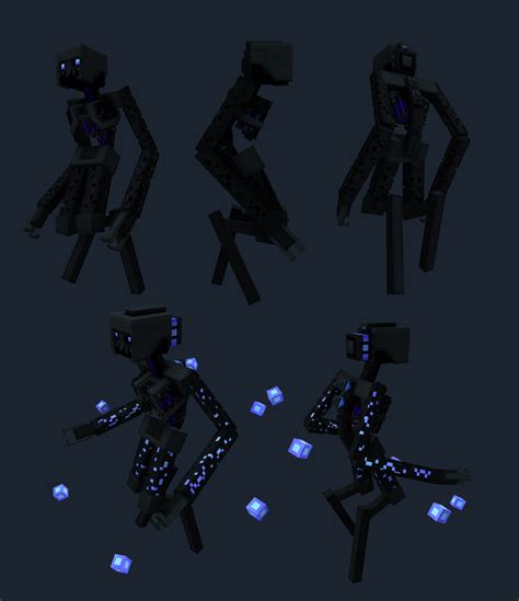 custom enderman completed, hope you like it :] [link to animation preview in comments] : Minecraft