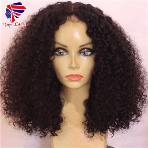 150 Density Brazilian Full Lace Human Hair Wigs Kinky Curly Wig For
