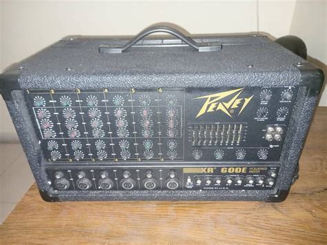 Peavey Powered Mixer Xr 600e Music Amp Amplifier Dj Sound System