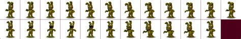 The Spriters Resource Full Sheet View Fnaf World Springtrap