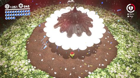 Super Mario Odyssey Wooded Kingdom Moon 4 Defend The Secret Flower Field Youtube