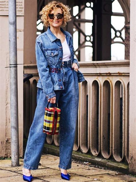 Over 50 Women With Ridiculously Good Style Via Whowhatwearuk Jean Vintage Look Vintage