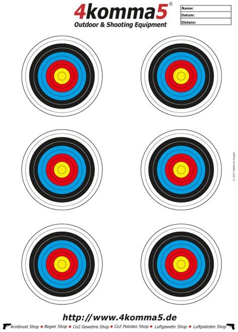 Alle zielscheiben sind für das format a4 als pdf dokument erstellt, also auf einem ganz normalen drucker mit normalen papier im format a4. Zielscheiben zum Ausdrucken für Luftgewehr und Luftpistole