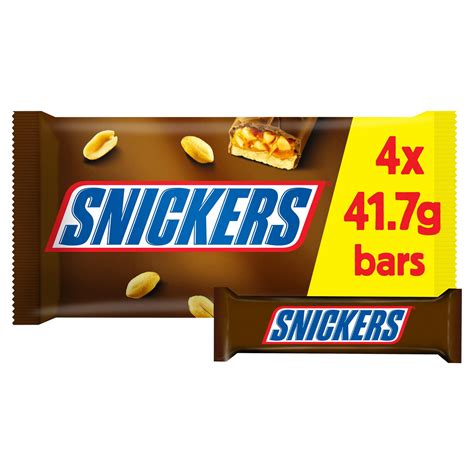 Snickers Chocolate Bars Multipack 4 X 417g Multipacks Iceland Foods