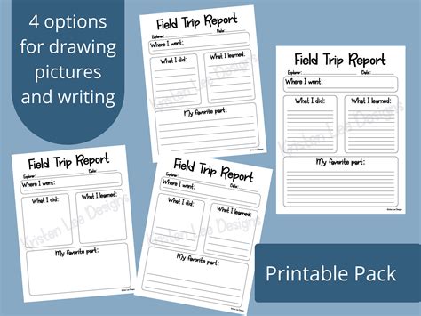 Field Trip Report Pdf Printable Kristen Yaros