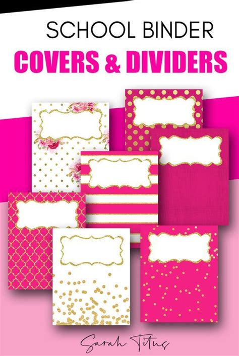 Binder Coversdividers Free Printables In 2021 Binder Covers