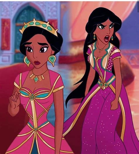 Jasmine In Her Live Action Clothes In 2d Disney Aladdin Disney