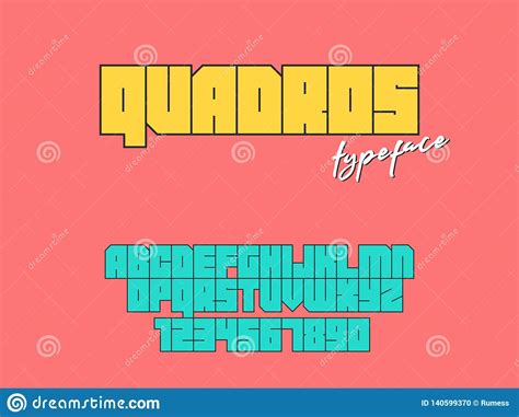 Date added trending popularity alphabetically number of styles. Vector Square Block Font. Latin Alphabet Letters And ...