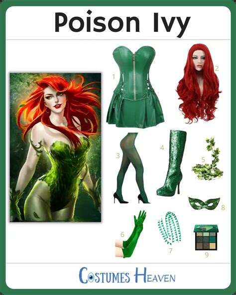 Poison Ivy Costume For Cosplay And Halloween 2024
