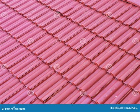 Close Up Of Red Roof Texture Stock Photo Image Of Detail Background