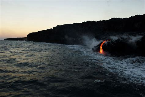 Lava Flow In Hawaiis Volcanoes National Park