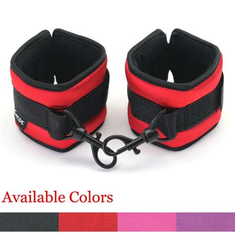 New Arrival Satin And Velvet Ankle Cuffs Sex Restraint Cuffs Bedroom Sex Games Toys For Couple